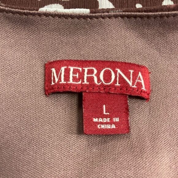 MERONA,Dress, Brownish/Purple, Size L,Cap Sleeves - Picture 5 of 10